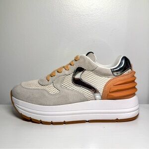 Voile Blanche Maran Power Mesh Sneakers in Grey and Orange size 36, brand new